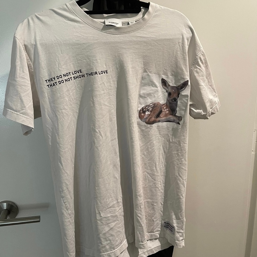 Burberry Deer Print Montage Tee